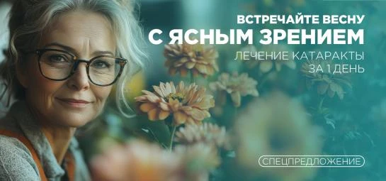 Ясное зрение без катаракты за 1 день